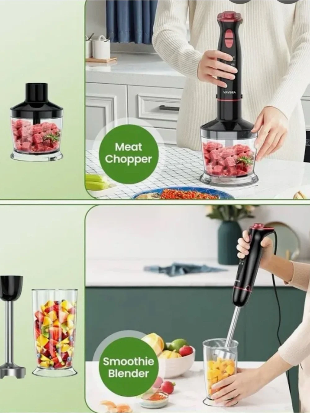 Immersion Hand Blender Versatile Food Processor.